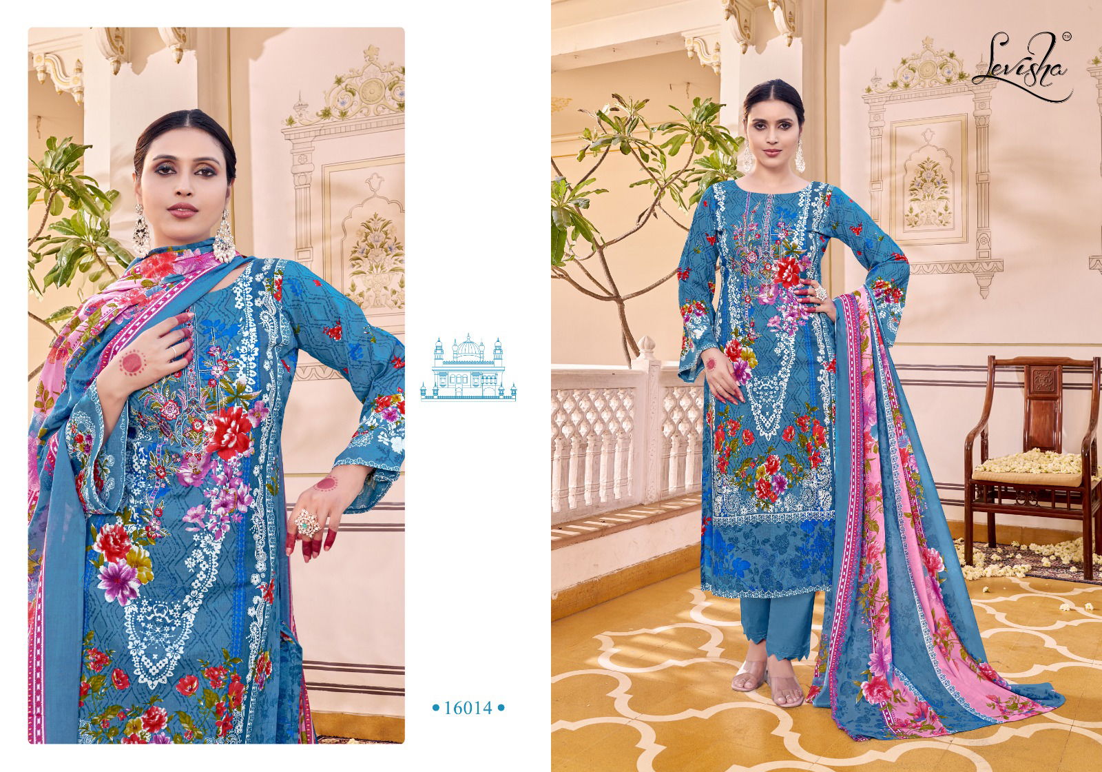 Naira Nx Vol 16 By Levisha Cambric Cotton Printed Dress Material Exporters In India